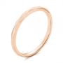 18k Rose Gold 18k Rose Gold Stackable Geometric Wedding Band - Three-Quarter View -  105334 - Thumbnail