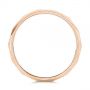 18k Rose Gold 18k Rose Gold Stackable Geometric Wedding Band - Front View -  105334 - Thumbnail