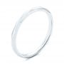 18k White Gold 18k White Gold Stackable Geometric Wedding Band - Three-Quarter View -  105334 - Thumbnail