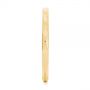 18k Yellow Gold 18k Yellow Gold Stackable Geometric Wedding Band - Side View -  105334 - Thumbnail