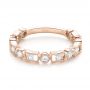 18k Rose Gold 18k Rose Gold Stackable Women's Wedding Band - Flat View -  103667 - Thumbnail