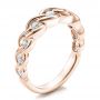 18k Rose Gold 18k Rose Gold Tension Set Diamond Band With Matching Engagement Ring - Vanna K - Three-Quarter View -  1461 - Thumbnail