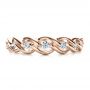 18k Rose Gold 18k Rose Gold Tension Set Diamond Band With Matching Engagement Ring - Vanna K - Top View -  1461 - Thumbnail