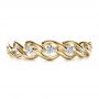 18k Yellow Gold 18k Yellow Gold Tension Set Diamond Band With Matching Engagement Ring - Vanna K - Top View -  1461 - Thumbnail