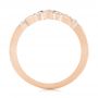 14k Rose Gold 14k Rose Gold Tension Set Diamond Women's Anniversary Band - Front View -  945 - Thumbnail