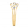 18k Yellow Gold 18k Yellow Gold Tension Set Diamond Women's Anniversary Band - Side View -  945 - Thumbnail