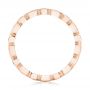 18k Rose Gold 18k Rose Gold Tsavorite And Diamond Stackable Eternity Band - Front View -  101892 - Thumbnail