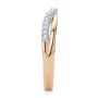 14k Rose Gold 14k Rose Gold Twist Style Diamond Ring - Side View -  107910 - Thumbnail