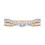 14k Rose Gold 14k Rose Gold Twist Style Diamond Ring - Top View -  107910 - Thumbnail