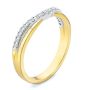 14k Yellow Gold 14k Yellow Gold Twist Style Diamond Ring - Three-Quarter View -  107910 - Thumbnail