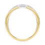 14k Yellow Gold 14k Yellow Gold Twist Style Diamond Ring - Front View -  107910 - Thumbnail