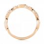18k Rose Gold And 18K Gold 18k Rose Gold And 18K Gold Two-tone Diamond Wedding Band - Front View -  103110 - Thumbnail