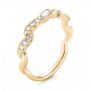 18k Yellow Gold And 14K Gold 18k Yellow Gold And 14K Gold Two-tone Diamond Wedding Band - Three-Quarter View -  103110 - Thumbnail