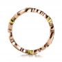 18k Rose Gold And 18K Gold 18k Rose Gold And 18K Gold Two-tone Diamond Women's Anniversary Band - Front View -  1252 - Thumbnail