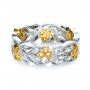  Platinum And 18K Gold Platinum And 18K Gold Two-tone Diamond Women's Anniversary Band - Flat View -  1252 - Thumbnail