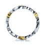  Platinum And Platinum Platinum And Platinum Two-tone Diamond Women's Anniversary Band - Front View -  1252 - Thumbnail