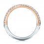 Two-tone Filigree And Diamond Women's Band - Kirk Kara - Front View -  100879 - Thumbnail