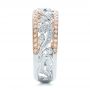 Two-tone Filigree And Diamond Women's Band - Kirk Kara - Side View -  100879 - Thumbnail