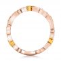 18k Rose Gold And 18K Gold 18k Rose Gold And 18K Gold Two-tone Organic Diamond Stackable Eternity Band - Front View -  101920 - Thumbnail