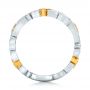  Platinum And 14K Gold Platinum And 14K Gold Two-tone Organic Diamond Stackable Eternity Band - Front View -  101920 - Thumbnail