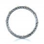 18k White Gold And 18K Gold Two-tone Yellow And White Diamond Eternity Band - Front View -  1233 - Thumbnail