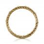 18k Yellow Gold And 14K Gold 18k Yellow Gold And 14K Gold Two-tone Yellow And White Diamond Eternity Band - Front View -  1233 - Thumbnail