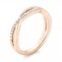 18k Rose Gold And 14K Gold Two-tone Wedding Band