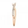 14k Rose Gold And 14K Gold 14k Rose Gold And 14K Gold Two-tone Wedding Band - Side View -  102679 - Thumbnail