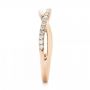 14k Rose Gold And 14K Gold 14k Rose Gold And 14K Gold Two-tone Wedding Band - Side View -  102679 - Thumbnail