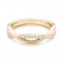 18k Yellow Gold And Platinum 18k Yellow Gold And Platinum Two-tone Wedding Band - Flat View -  102679 - Thumbnail