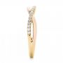 18k Yellow Gold And 14K Gold 18k Yellow Gold And 14K Gold Two-tone Wedding Band - Side View -  102679 - Thumbnail