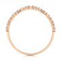 18k Rose Gold 18k Rose Gold V-shaped Diamond Wedding Band - Front View -  106189 - Thumbnail