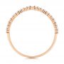 14k Rose Gold 14k Rose Gold V-shaped Diamond Wedding Band - Front View -  106189 - Thumbnail