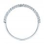 14k White Gold 14k White Gold V-shaped Diamond Wedding Band - Front View -  106185 - Thumbnail