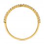 18k Yellow Gold 18k Yellow Gold V-shaped Diamond Wedding Band - Front View -  106185 - Thumbnail