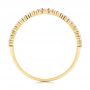 18k Yellow Gold 18k Yellow Gold V-shaped Diamond Wedding Band - Front View -  106189 - Thumbnail