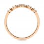 18k Rose Gold 18k Rose Gold V-shaped Diamond Wedding Ring - Front View -  106187 - Thumbnail