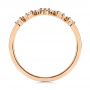 18k Rose Gold 18k Rose Gold V-shaped Diamond Wedding Ring - Front View -  106187 - Thumbnail