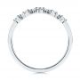 18k White Gold 18k White Gold V-shaped Diamond Wedding Ring - Front View -  106187 - Thumbnail