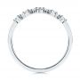 14k White Gold 14k White Gold V-shaped Diamond Wedding Ring - Front View -  106187 - Thumbnail