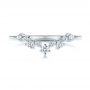 18k White Gold 18k White Gold V-shaped Diamond Wedding Ring - Top View -  106187 - Thumbnail