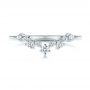 14k White Gold 14k White Gold V-shaped Diamond Wedding Ring - Top View -  106187 - Thumbnail