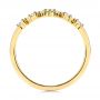 14k Yellow Gold V-shaped Diamond Wedding Ring - Front View -  106187 - Thumbnail