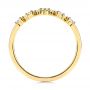14k Yellow Gold V-shaped Diamond Wedding Ring - Front View -  106187 - Thumbnail