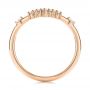 14k Rose Gold 14k Rose Gold V-shaped Women's Diamond Wedding Ring - Front View -  106179 - Thumbnail