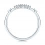 Platinum Platinum V-shaped Women's Diamond Wedding Ring - Front View -  106179 - Thumbnail