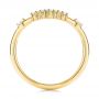 18k Yellow Gold 18k Yellow Gold V-shaped Women's Diamond Wedding Ring - Front View -  106179 - Thumbnail