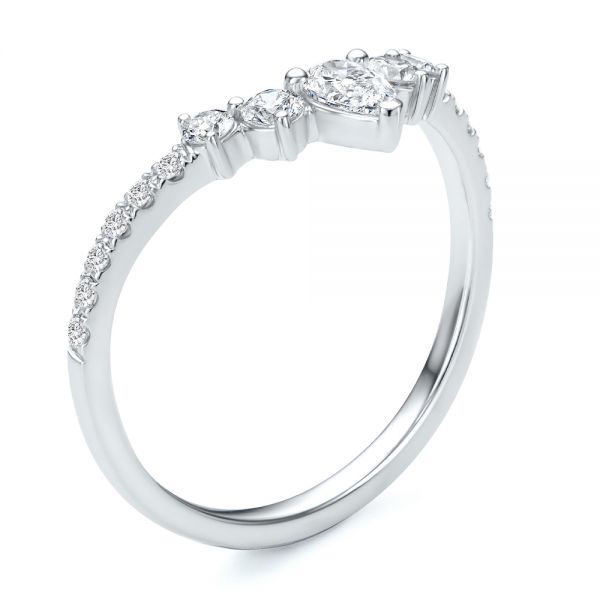 V-shaped Diamond Wedding Band - reference design