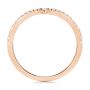 14k Rose Gold 14k Rose Gold V-shaped Diamond Wedding Ring - Front View -  106360 - Thumbnail