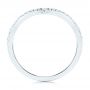 14k White Gold 14k White Gold V-shaped Diamond Wedding Ring - Front View -  106360 - Thumbnail